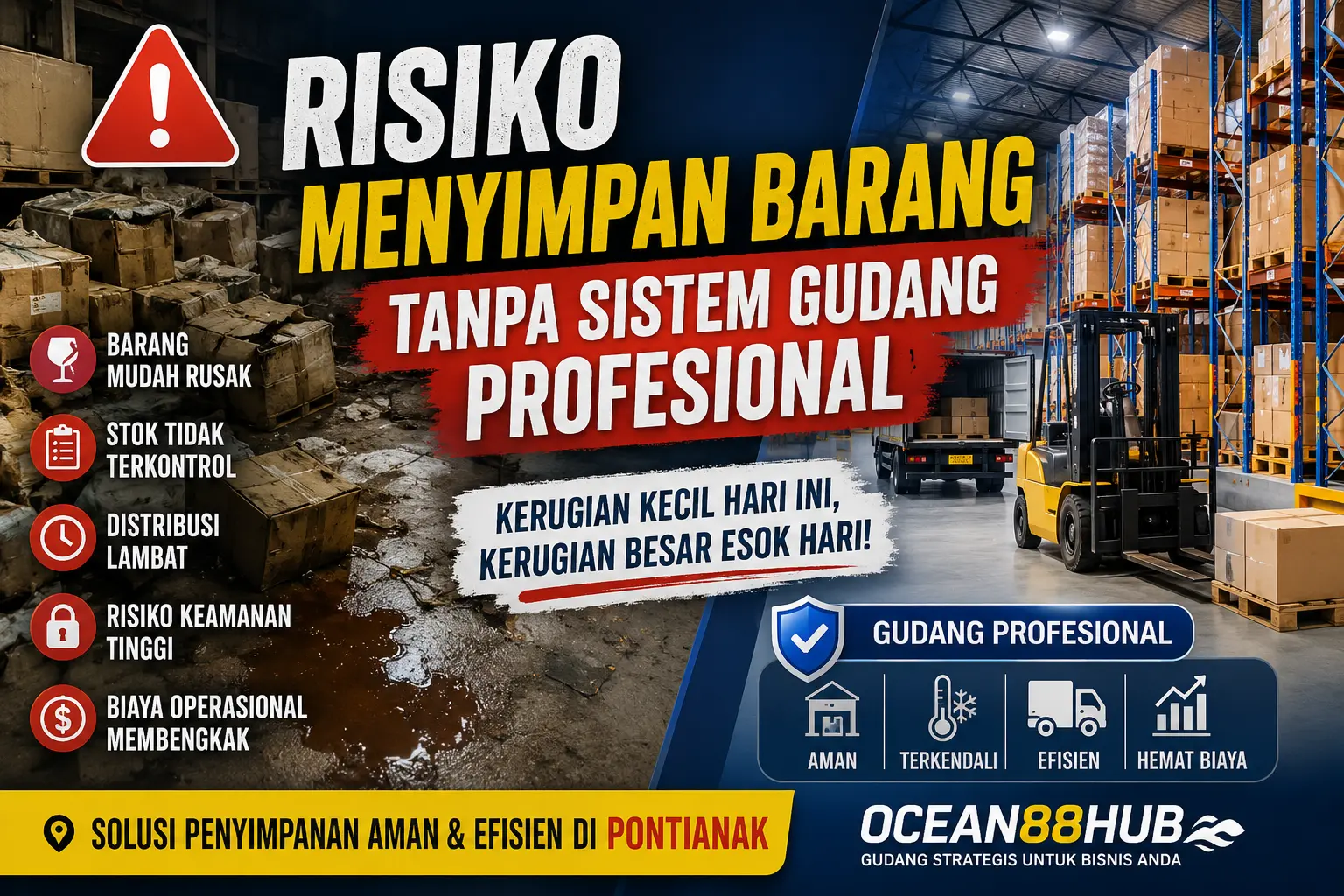 Risiko Menyimpan Barang Tanpa Sistem Gudang Profesional